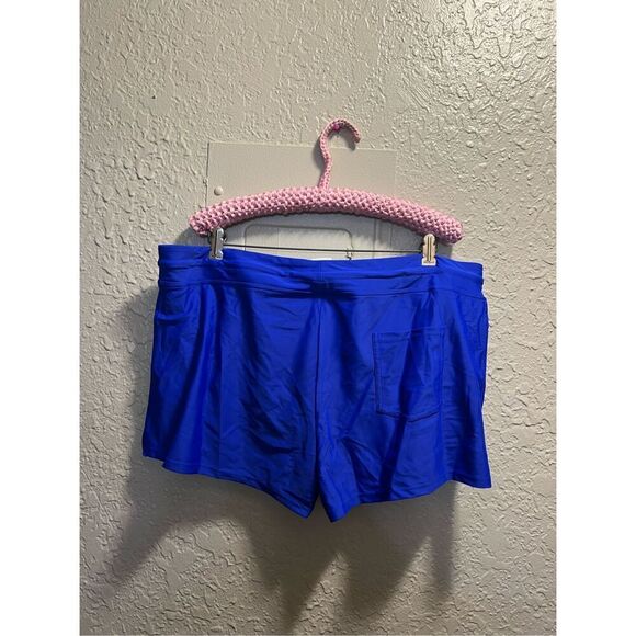 Kona Sol Blue High Coverage Swim Shorts Woman’s Size XL NEW - Picture 8 of 10